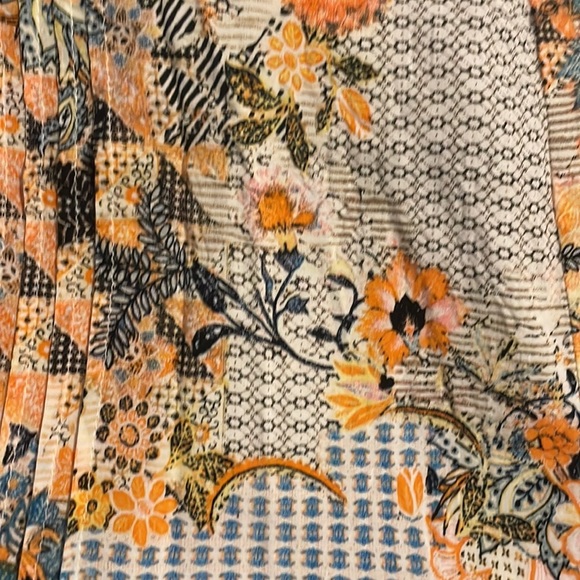 Sanctuary Revolve Orange and Blue Patterned Layered Strappy Tank Size XS - Picture 6 of 6